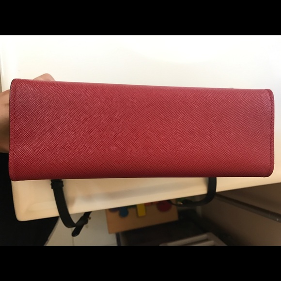 **SOLD**Prada Small Saffiano Red & black Leather - Picture 7 of 8